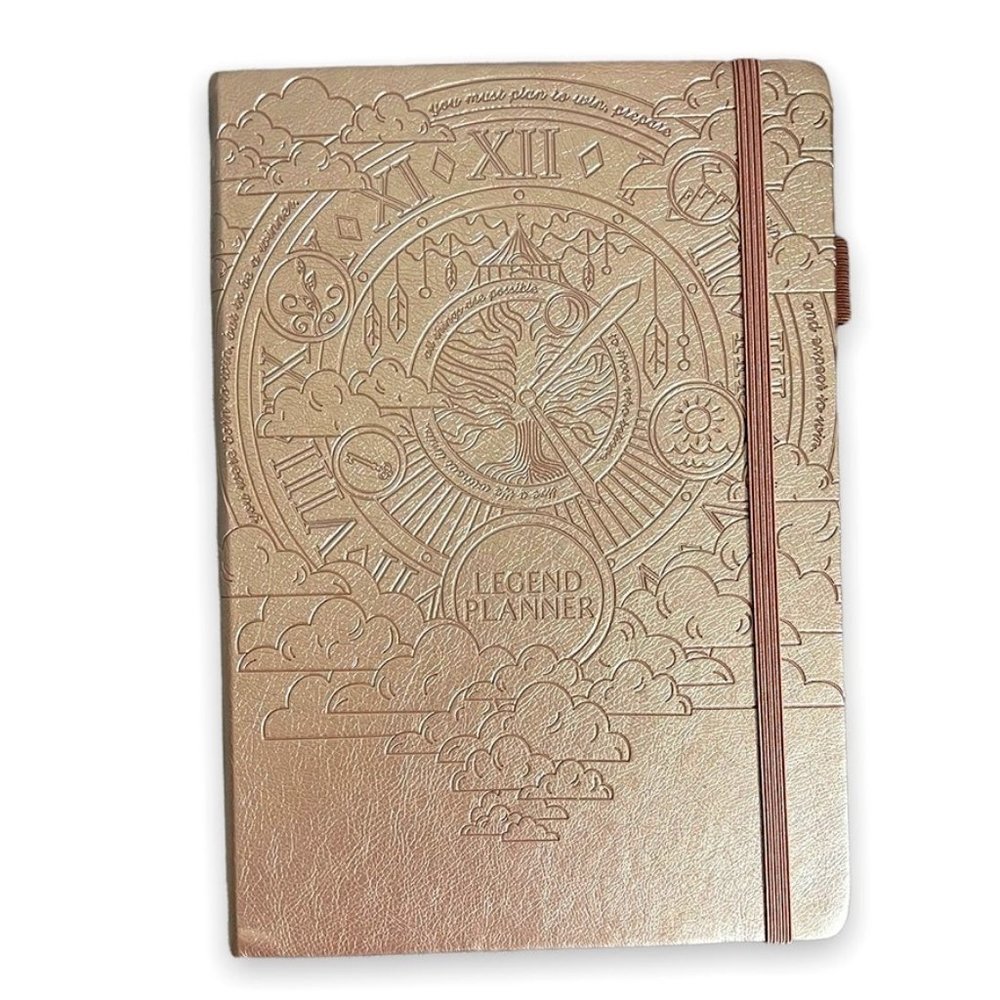 NEW! Legand Planner Pro, Weekly, Rose Gold, Debossed, Undated